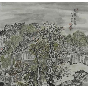 宋杰国画山水雨韵字画之家