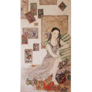 罗灿国画人物珍藏字画之家