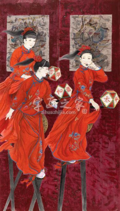 国画家罗灿字画之家