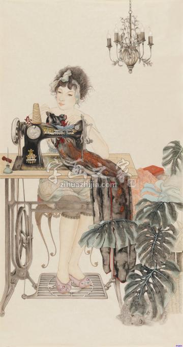 国画家罗灿字画之家