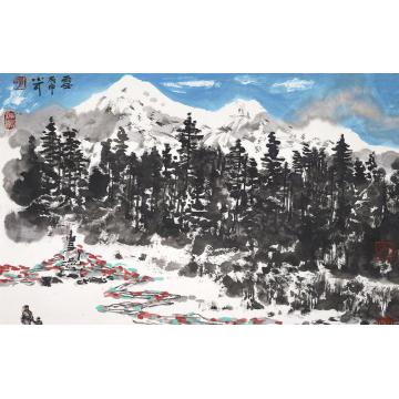 李小可油画风景雪字画之家