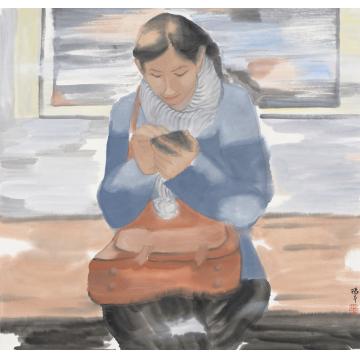 杨平国画人物午夜之二字画之家