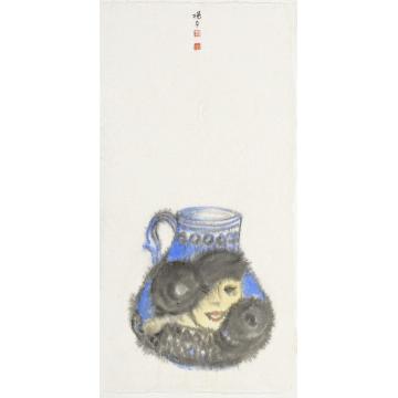 杨平国画人物源．现代青花系列NO字画之家