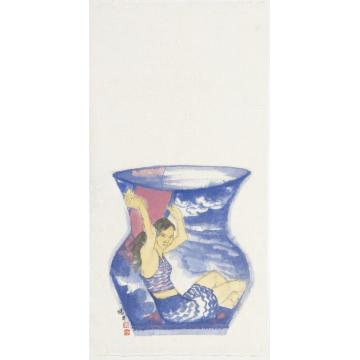 杨平国画人物源．现代青花系列NO字画之家