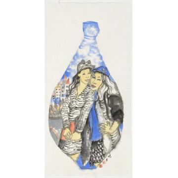 杨平国画人物源．现代青花系列NO字画之家