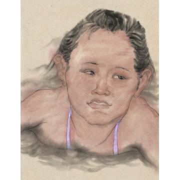 杨平国画人物泳字画之家