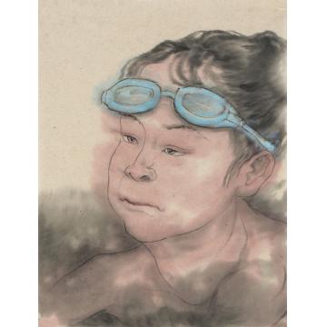 杨平国画人物泳字画之家