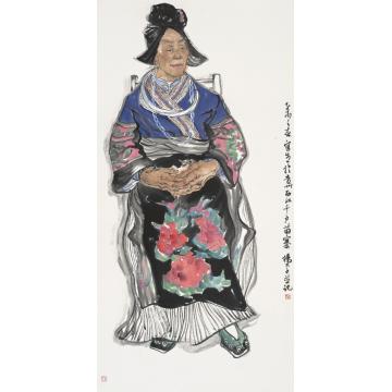 杨平国画人物人物写生之二字画之家