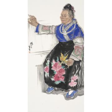 杨平国画人物人物写生之三字画之家