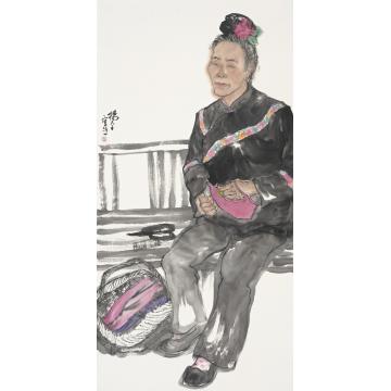 杨平国画人物人物写生之六字画之家