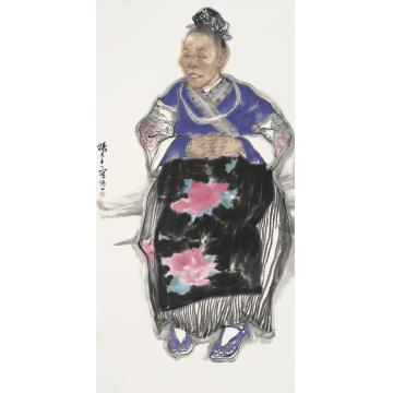 杨平国画人物人物写生之七字画之家