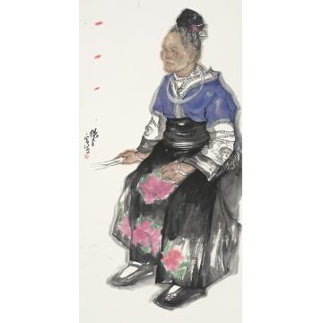 杨平国画人物人物写生之九字画之家