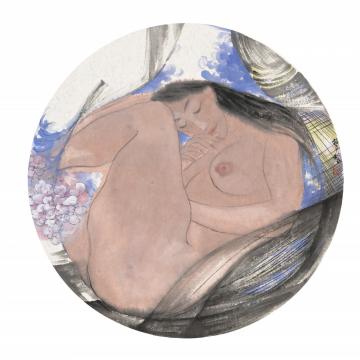 杨平国画人物独语．青花瓷系列NO字画之家