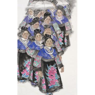 杨平国画人物脉．唐风遗韵系列三字画之家