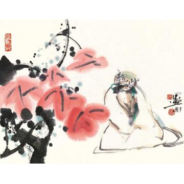 石墨国画人物作品字画之家