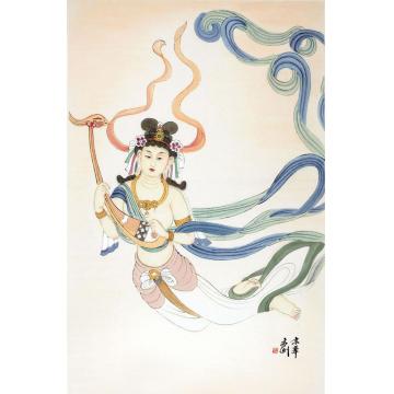 孟刚国画人物飞天字画之家