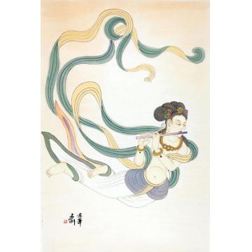 孟刚国画人物飞天字画之家