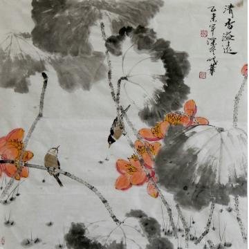 戚代华国画花鸟戚代华作品欣赏字画之家