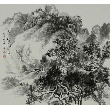 徐鼎一国画山水甲午山水册之二字画之家