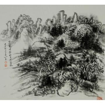 徐鼎一国画山水甲午山水册字画之家