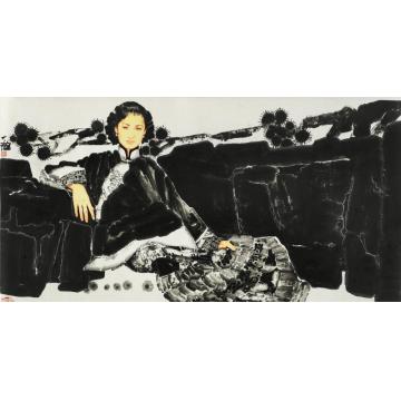 黄一瀚国画人物张爱玲字画之家