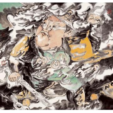 薛云祥国画人物门神字画之家