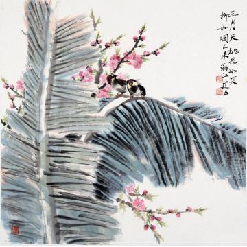 杨建五国画花鸟三月天字画之家