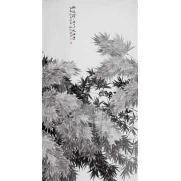 杨建五国画花鸟雨洗涓涓净字画之家
