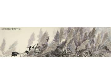 杨建五国画花鸟洞庭花开字画之家