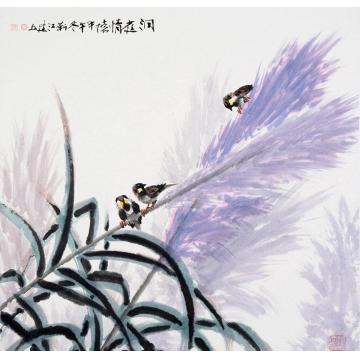 杨建五国画花鸟洞庭情怀字画之家