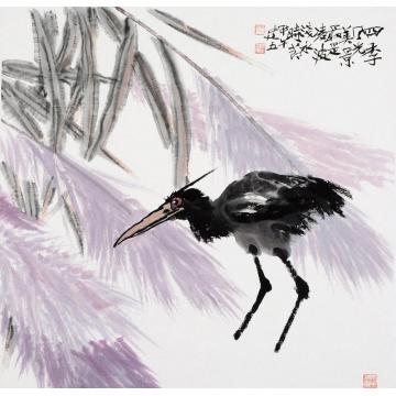 杨建五国画花鸟四季风光美景字画之家