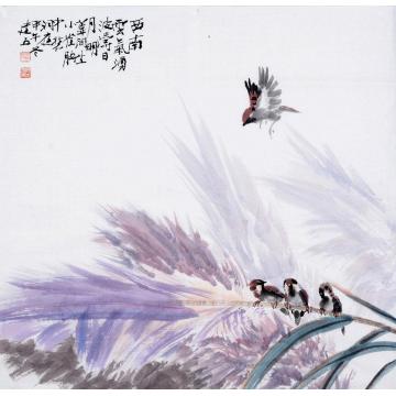 杨建五国画花鸟西南云气涌字画之家