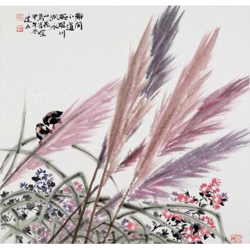 杨建五国画花鸟乡间小路字画之家
