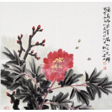 杨建五国画花鸟阳春布德泽字画之家