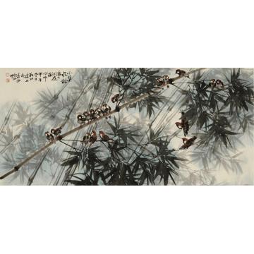 杨建五国画花鸟小集飞越事字画之家
