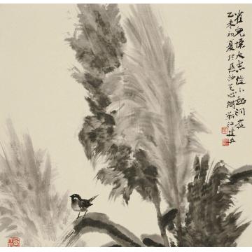 杨建五国画花鸟雀儿怀大志字画之家