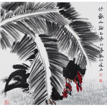 杨建五国画花鸟共赢之论字画之家