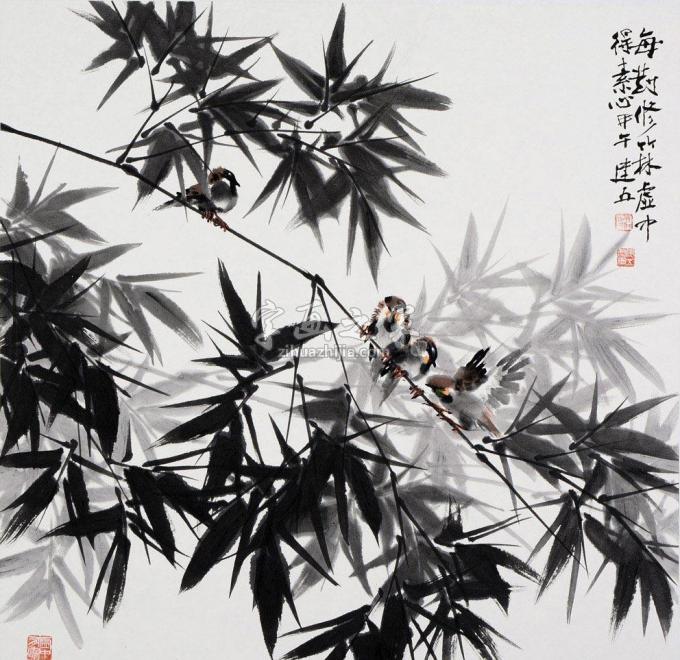 国画家杨建五字画之家