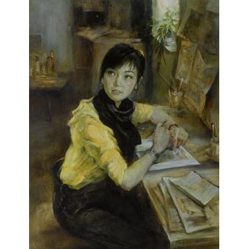 王志祥国画人物纯真的岁月字画之家