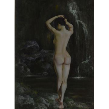 王志祥国画人物溪边字画之家