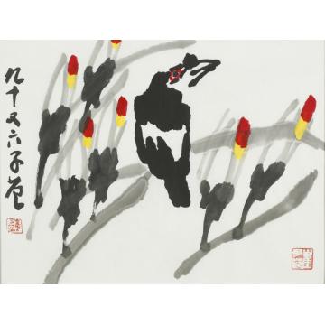 崔子范国画花鸟花鸟小品字画之家