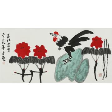 崔子范国画花鸟吉祥福贵字画之家