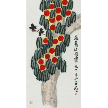 崔子范国画花鸟高寿誌禧字画之家