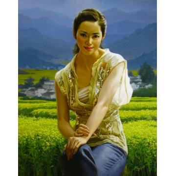 谢挥凡国画人物三月字画之家