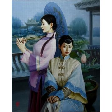 谢挥凡国画人物雨润字画之家