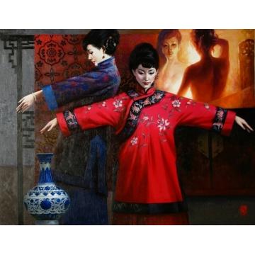 谢挥凡国画人物凝香字画之家