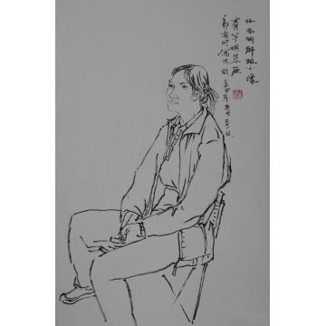 郭有河国画人物河北省承德市塞罕坝草原写字画之家