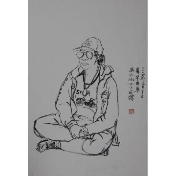 郭有河国画人物河北省承德市塞罕坝草原写字画之家