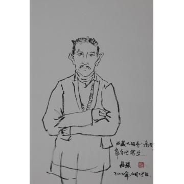 郭有河国画人物西藏写生作品字画之家
