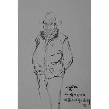 郭有河国画人物西藏写生作品字画之家